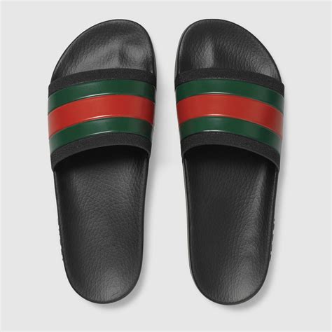 gucci slides mens on sale|men's gucci flip flops sale.